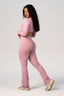 THAT GIRL FLARE PANTS BLUSH PINK