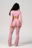 THAT GIRL FLARE PANTS BLUSH PINK