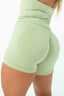 OFFRE ENSEMBLE SCULPT SHORT + HALTER TOP (ALOE GREEN)