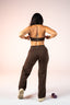 SOFT STRAIGHT PANT BLACK COFFEE