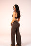 SOFT STRAIGHT PANT BLACK COFFEE