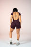 FLAWLESS ROMPER SHORT SLEEVE BLACK CHERRY